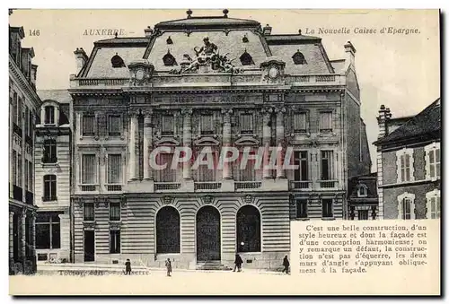 Cartes postales Banque La nouvelle Caisse d&#39Epargne Auxerre