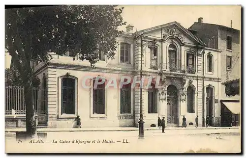 Cartes postales Banque Alais La Caisse d&#39Epargne et le musee