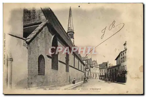 Cartes postales Banque Hotel Dieu et Caisse d&#39Epargne Beaune