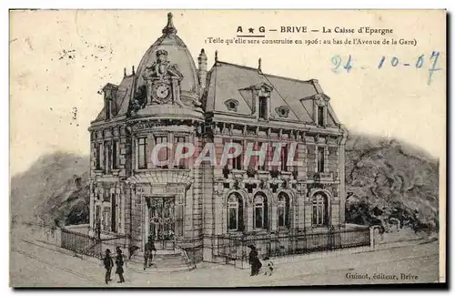 Cartes postales Banque Brive La Caisse d&#39Epargne