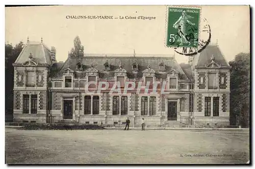 Cartes postales Banque Chalons sur Marne La Caisse d&#39Epargne