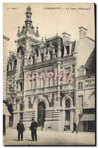 Cartes postales Banque Chaumont La Caisse d&#39Epargne