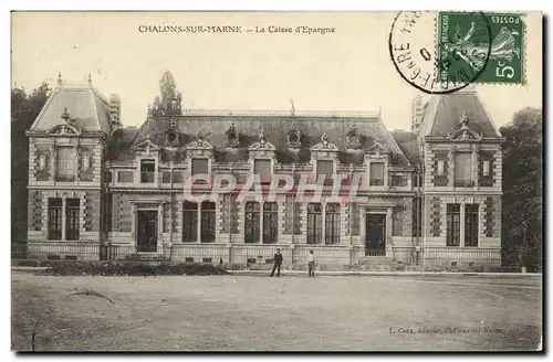 Cartes postales Banque Caisse d&#39Epargne Chalons sur Marne