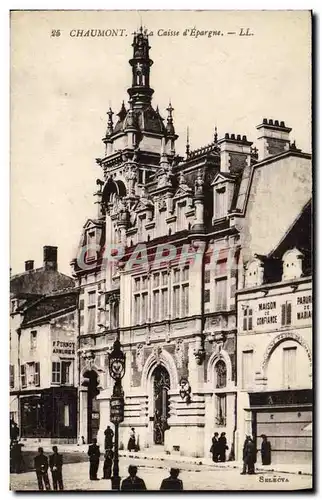 Cartes postales Banque Caisse d&#39Epargne Chaumont