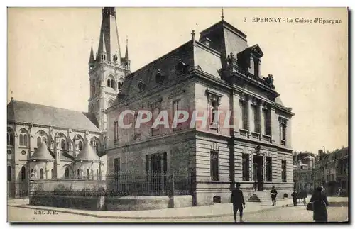 Cartes postales Banque Caisse d&#39Epargne Epernay