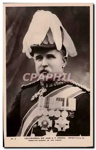 Cartes postales Field Marshal Sir John DP French Inspector General of the forces