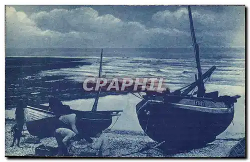 Cartes postales Peche Bateau