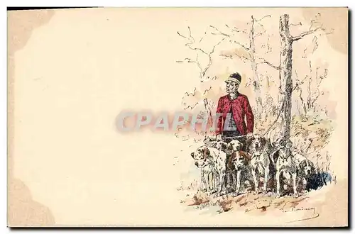 Cartes postales Chiens Chien Chasse a courre