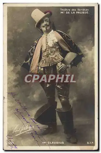 Cartes postales Theatre des Varietes Mr de la Palisse Mr Claudius