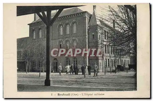 Cartes postales Militaria Sante Breteuil Orne L&#39hopital militaire