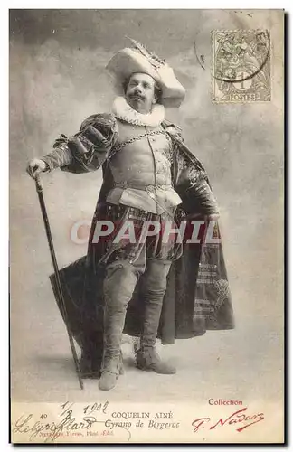 Cartes postales Theatre Coquelin Aine Cyrano de Bergerac