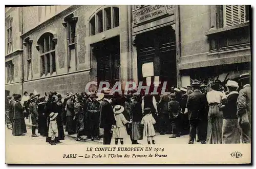 Cartes postales Paris La foule a l&#39Union des Femmes de France