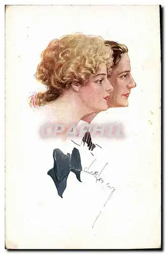 Cartes postales Fantaisie Illustrateur Femme