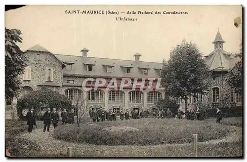 Cartes postales Militaria Saint Maurice Asile national des convalescents L&#39infirmerie