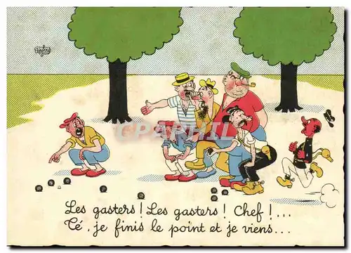 Cartes postales moderne Humour Petanque