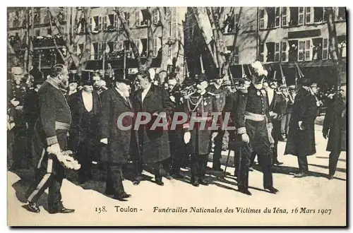 Cartes postales Toulon Funerailles nationales des victimes du Iena