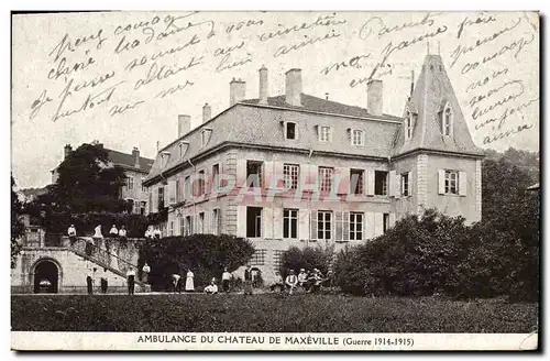 Cartes postales Sante Militaria Ambulance du chateau de Maxeville