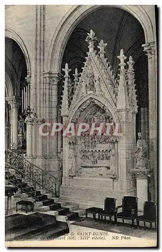 Cartes postales Mort Abbaye de Saint Denis Tombeau de Dagobert