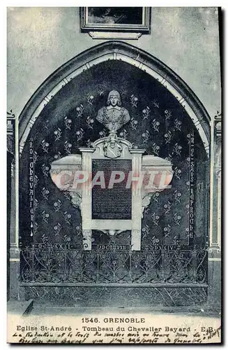 Cartes postales Mort Grenoble Eglise St Andre Tombeau du chevalier Bayard