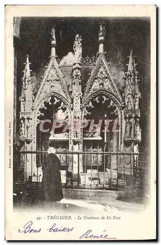 Cartes postales Mort Treguier Le tombeau de St Yves