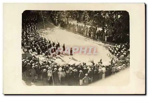 CARTE PHOTO Catastrophe Funerailles Marins