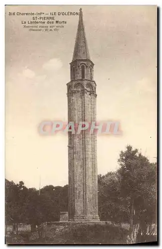 Cartes postales Ile d&#39Oleron St Pierre La lanterne des morts