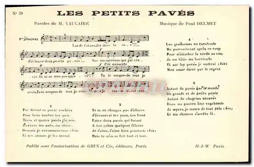 Cartes postales Les petits paves Vaucaire Paul Delmet