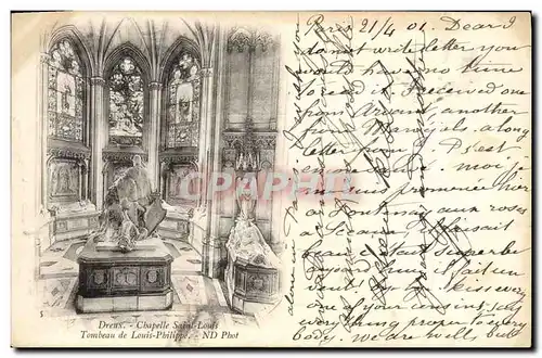 Cartes postales Dreux Chapelle Saint Louis Tombeau de Louis Philippe