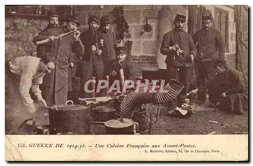 Cartes postales Cuisine Une cuisine Francaise aux avant postes Militaria