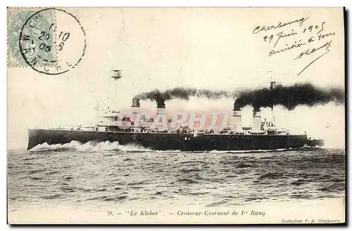 Cartes postales Bateau Le Kleber Croiseur Cuirasse de 1er rang