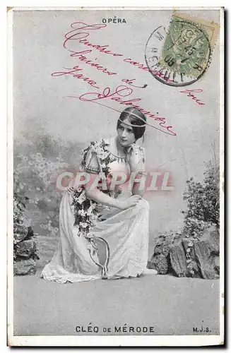 Cartes postales Fantaisie Theatre Femme Cleo de Merode Opera
