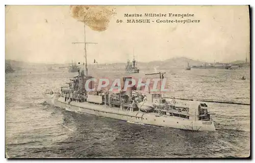 Cartes postales Bateau Massue Contre Torpilleur