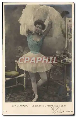 Cartes postales Theatre Etoile d&#39Opera La toilette et la parure avant le ballet