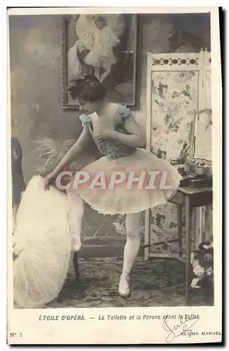 Cartes postales Theatre Etoile d&#39Opera La toilette et la parure avant le ballet