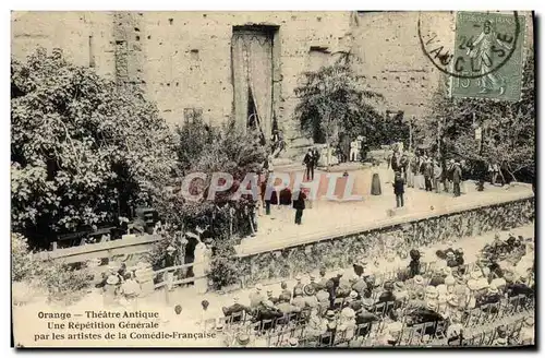 Cartes postales Theatre antique Orange Une repetition generale par les artistes de la Comedie Francaise