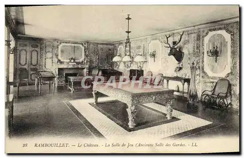 Cartes postales Billard Rambouillet Le chateau la salle de jeu Ancienne salle des gardes