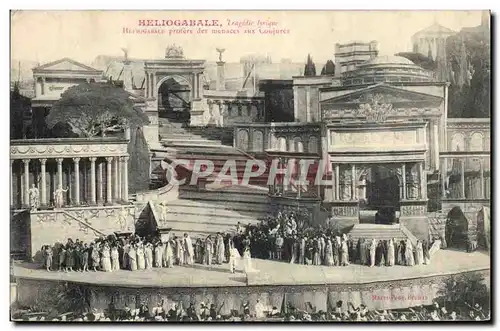 Cartes postales Theatre Heliogabale Tragedie lyrique