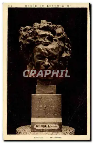 Cartes postales Bourdelle Beethoven Paris Musee du Luxembourg