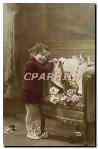 Cartes postales Enfant Violon