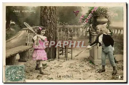 Cartes postales Jeux d&#39enfants Le volant