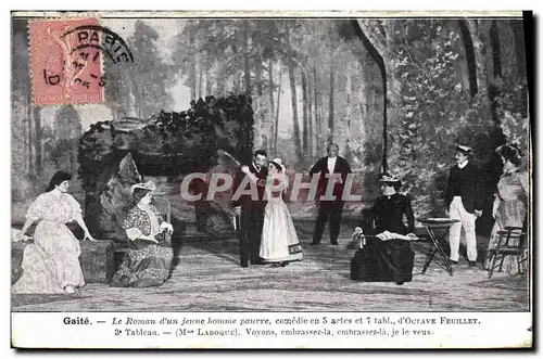 Cartes postales Theatre Gaite Le roman d&#39un jeune homme pauvre