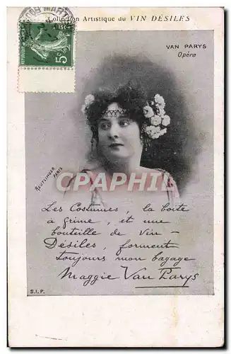 Cartes postales Van Parys Opera Vin Desiles