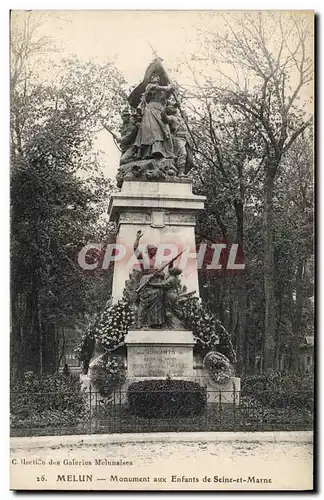 Cartes postales Melun Monument aux enfants de Seine et Marne