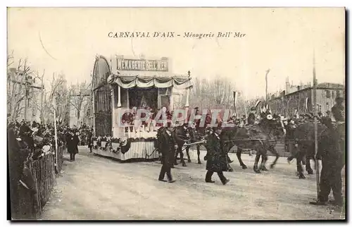 Cartes postales Carnaval d&#39Aix en Provence Menagerie Bell Mer