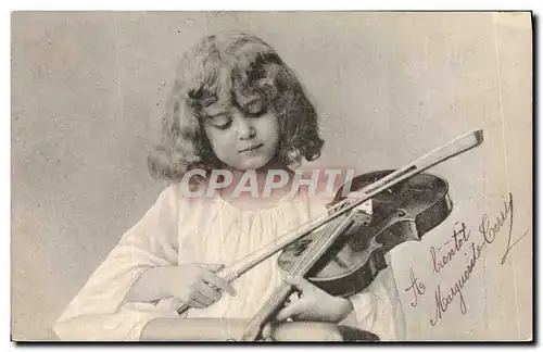 Cartes postales Enfant Violon