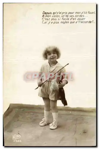 Cartes postales Enfant Violon