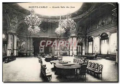 Cartes postales Casino Monte Carlo Grande salle des jeux