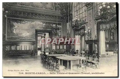 Cartes postales Casino Monte Carlo Salle Trente et Quarante