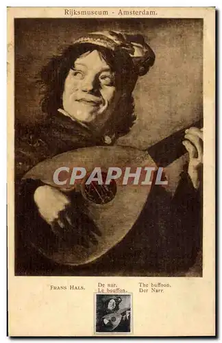 Cartes postales Amsterdam Rijksmuseum Frans Hals Le bouffon