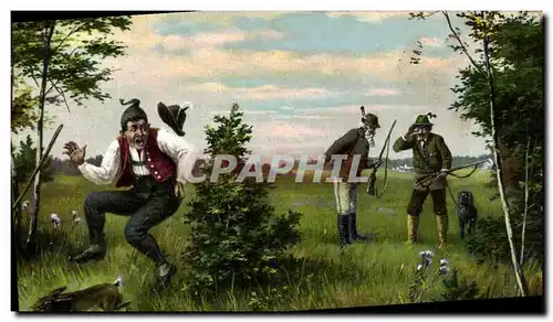 Cartes postales Chasse Chasseur